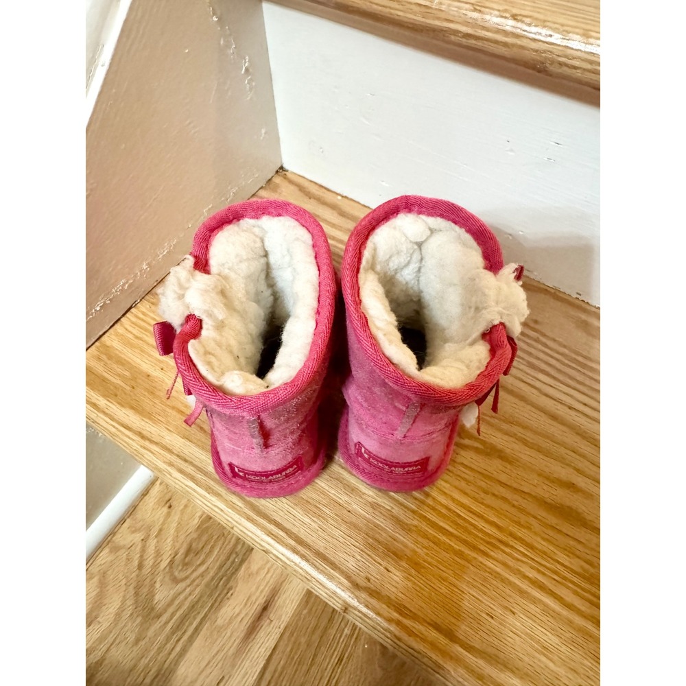 Koolaburra by UGG Victoria Pink Suede Bow Boots Toddler Kids Size 7 - Picture 6 of 8